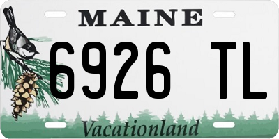 ME license plate 6926TL