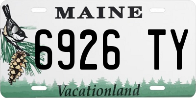 ME license plate 6926TY