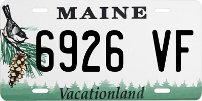 ME license plate 6926VF