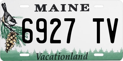 ME license plate 6927TV