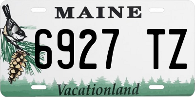 ME license plate 6927TZ