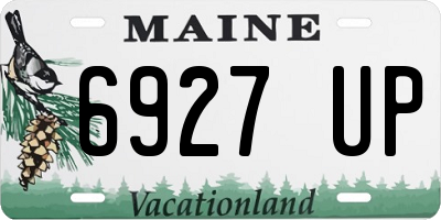 ME license plate 6927UP