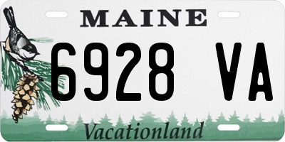 ME license plate 6928VA