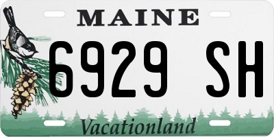ME license plate 6929SH