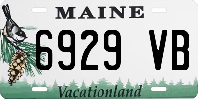 ME license plate 6929VB