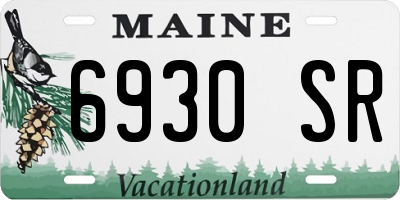ME license plate 6930SR