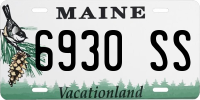 ME license plate 6930SS