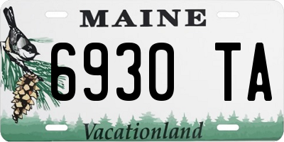 ME license plate 6930TA