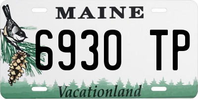 ME license plate 6930TP
