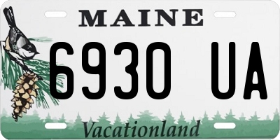 ME license plate 6930UA