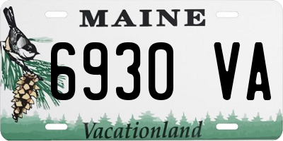 ME license plate 6930VA