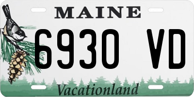 ME license plate 6930VD