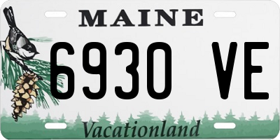 ME license plate 6930VE