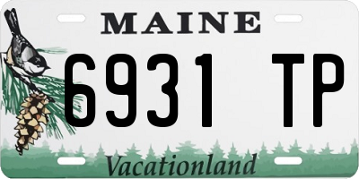 ME license plate 6931TP