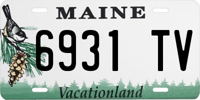 ME license plate 6931TV