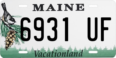 ME license plate 6931UF