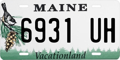 ME license plate 6931UH