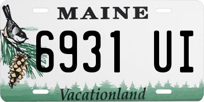 ME license plate 6931UI