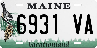 ME license plate 6931VA