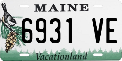 ME license plate 6931VE