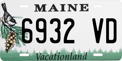 ME license plate 6932VD