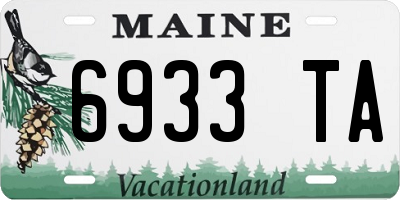 ME license plate 6933TA