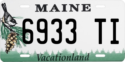 ME license plate 6933TI