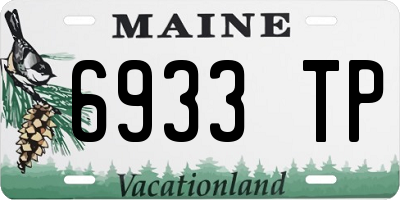 ME license plate 6933TP