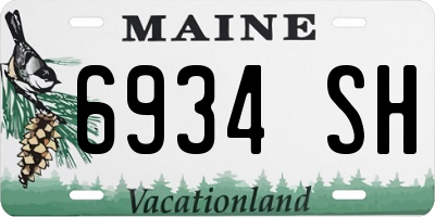ME license plate 6934SH