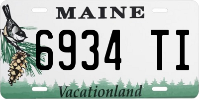 ME license plate 6934TI