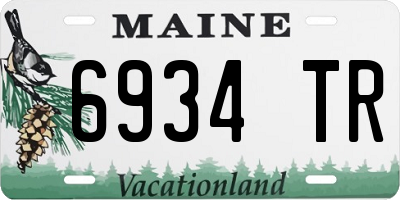 ME license plate 6934TR