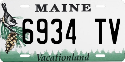 ME license plate 6934TV