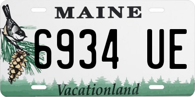 ME license plate 6934UE