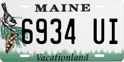 ME license plate 6934UI