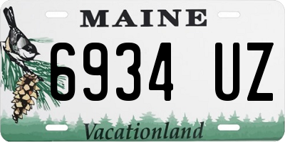 ME license plate 6934UZ