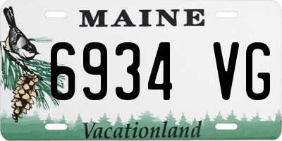 ME license plate 6934VG