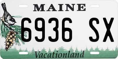 ME license plate 6936SX