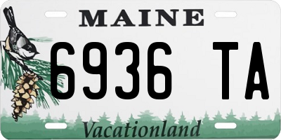 ME license plate 6936TA