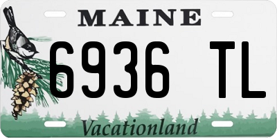 ME license plate 6936TL