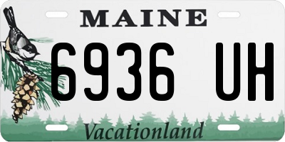 ME license plate 6936UH