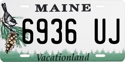 ME license plate 6936UJ