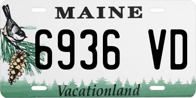 ME license plate 6936VD