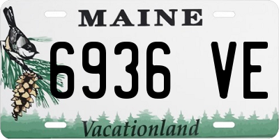 ME license plate 6936VE