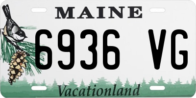 ME license plate 6936VG