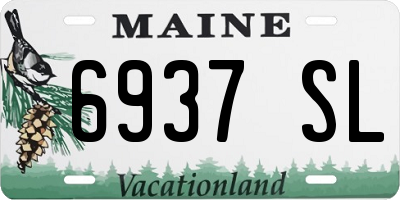 ME license plate 6937SL