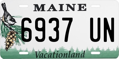 ME license plate 6937UN