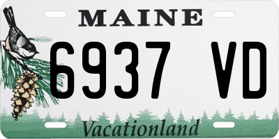 ME license plate 6937VD