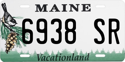 ME license plate 6938SR