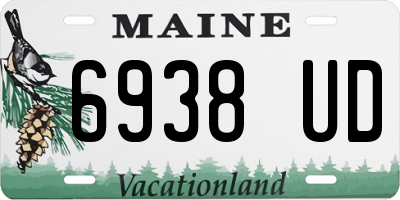 ME license plate 6938UD