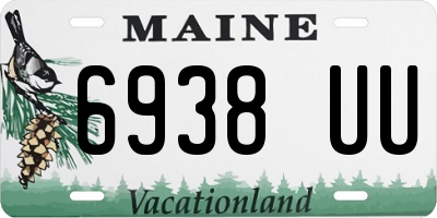 ME license plate 6938UU